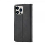 Lc.Imeeke iPhone 14 Pro Flip Cover med kortholder Sort