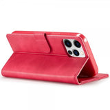Lc.Imeeke iPhone 14 Pro Cover med Kortlomme Standerfunktion Magenta