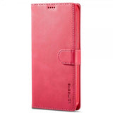 Lc.Imeeke iPhone 14 Pro Cover med Kortlomme Standerfunktion Magenta