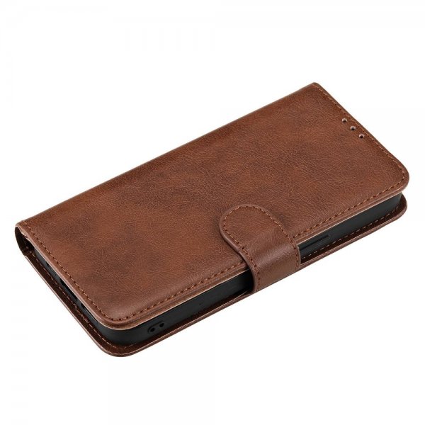 iPhone 14 Pro Cover med aftageligt etui KT Leather Series-3 Brun