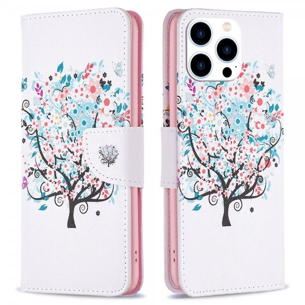 iPhone 14 Pro Cover Motiv Blomstertræ