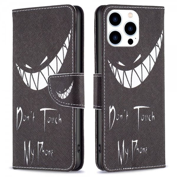 iPhone 14 Pro Cover Motiv Don't Touch My Phone