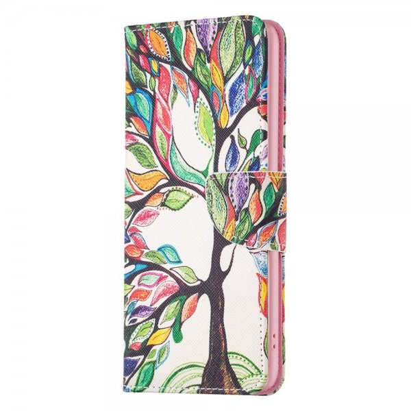 iPhone 14 Pro Cover Motiv Farverigt Træ