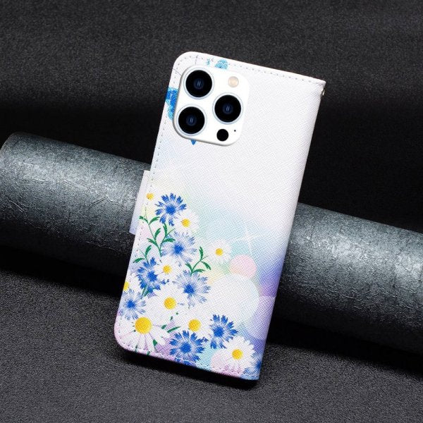 iPhone 14 Pro Cover Motiv Sommerfugle og Blomster