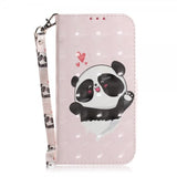 iPhone 14 Pro Cover Motiv Panda Hjerter
