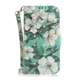 iPhone 14 Pro Cover Motiv Hvide Blomster