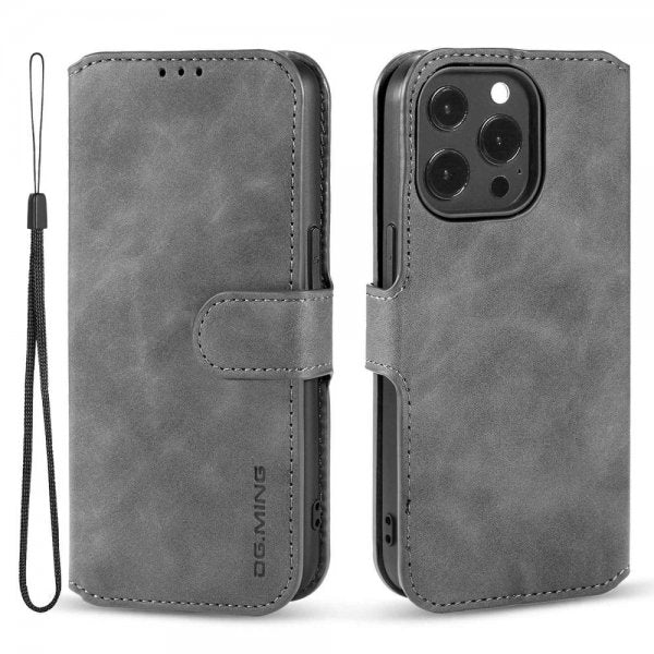 Dg.Ming iPhone 14 Pro Retro Cover Grå