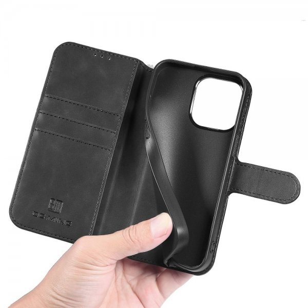 Dg.Ming iPhone 14 Pro Etui Retro Sort