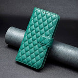 iPhone 14 Pro Cover Diamantmønster Grøn