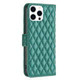 iPhone 14 Pro Cover Diamantmønster Grøn