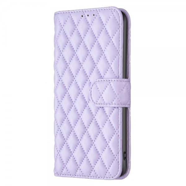 iPhone 14 Pro Cover Rombemønster Lilla