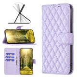 iPhone 14 Pro Cover Rombemønster Lilla