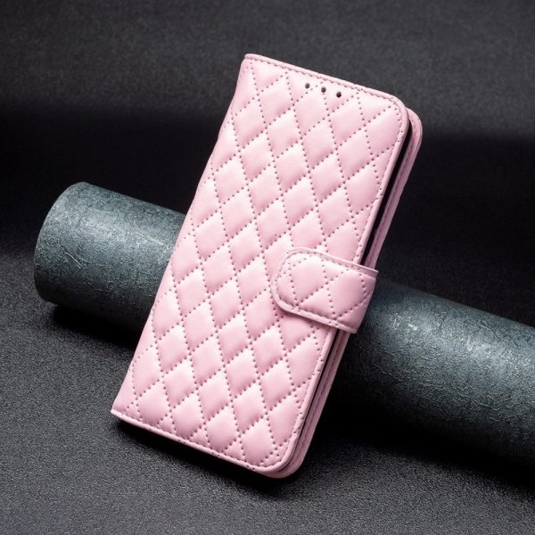 iPhone 14 Pro Cover Diamantmønster Rosa