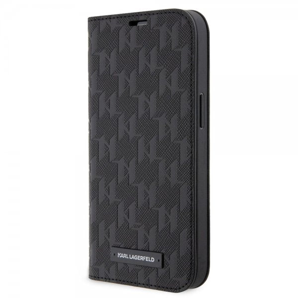 Karl Lagerfeld iPhone 14 Pro Cover Saffiano Monogram Sort