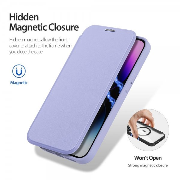 Dux Ducis iPhone 14 Pro Cover Skin X Pro Series MagSafe Lilla