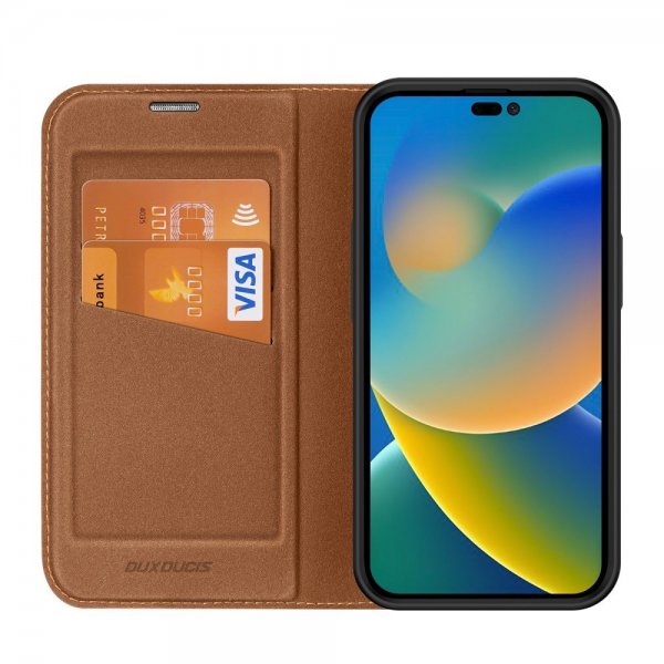 Dux Ducis iPhone 14 Pro Cover Skin X2 Series Brun