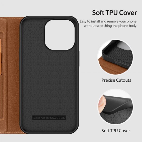 Dux Ducis iPhone 14 Pro Cover Skin X2 Series Brun
