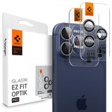 Spigen iPhone 14/15/16/17 Pro & Pro Max Kamerabeskyttelse GLAS.tR EZ Fit Optik Pro 2-pak Grå
