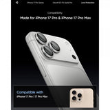 Spigen iPhone 14/15/16/17 Pro & Pro Max Kameralinsebeskytter GLAS.tR EZ Fit Optik Pro 2-pak Sølv
