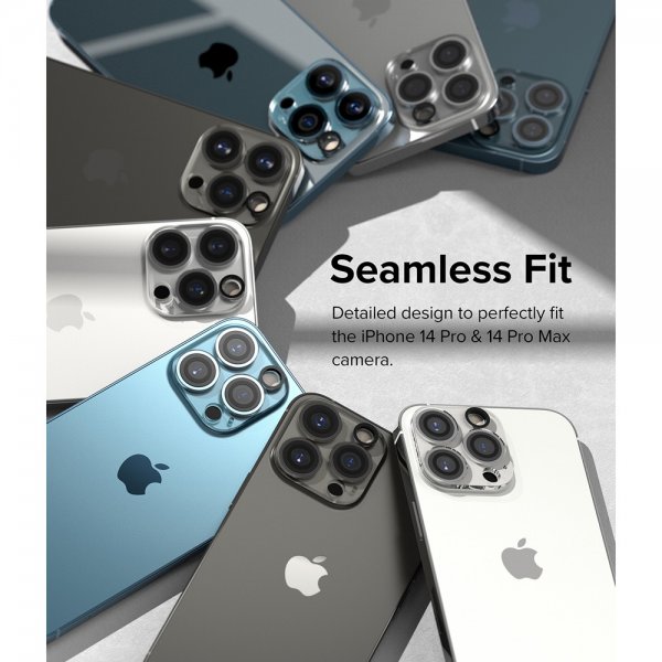 Ringke iPhone 14 Pro/iPhone 14 Pro Max Kamera Beskyttelse Camera Protector Glass 2-pak