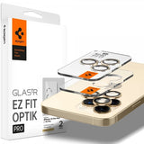 Spigen iPhone 14 Pro/iPhone 14 Pro Max Kamerabeskytter GLAS.tR EZ Fit Optik Pro Guld 2-pak