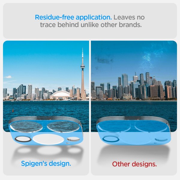 Spigen iPhone 14 Pro/14 Pro Max/15 Pro/15 Pro Max/16 Pro/16 Pro Max Kamerabeskytter Glas.tR Optik 2-pak Crystal Clear