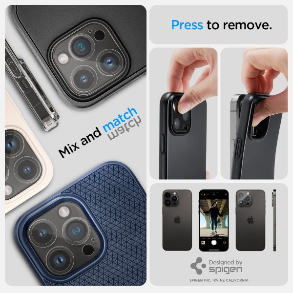 Spigen iPhone 14 Pro/14 Pro Max/15 Pro/15 Pro Max/16 Pro/16 Pro Max Kamerabeskytter Glas.tR Optik 2-pak Crystal Clear