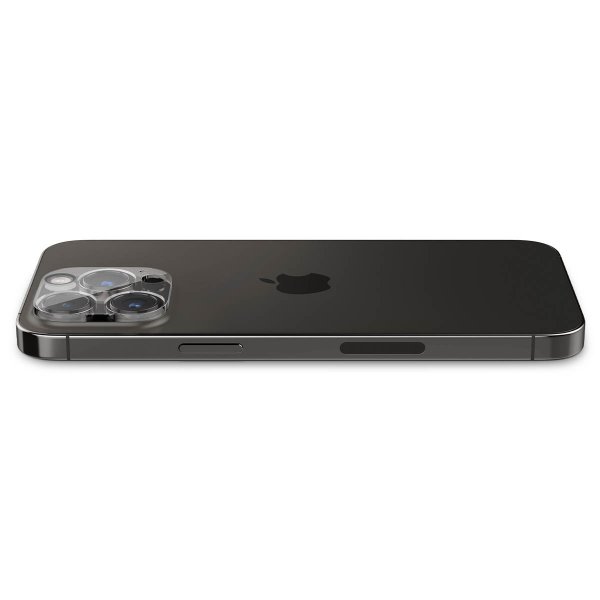 Spigen iPhone 14 Pro/14 Pro Max/15 Pro/15 Pro Max/16 Pro/16 Pro Max Kamerabeskytter Glas.tR Optik 2-pak Crystal Clear