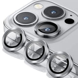 iPhone 14 Pro Kameralinse med Ramme - Sølv