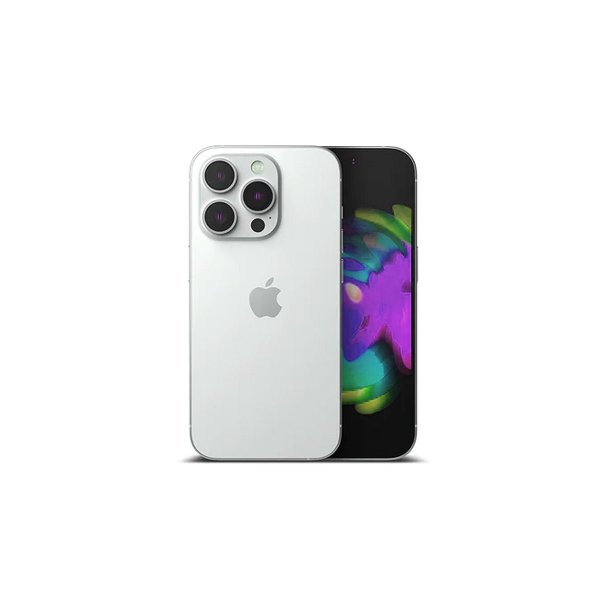 iPhone 14 Pro Kameralinse med Ramme - Sølv