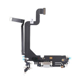 iPhone 14 Pro Ladekontakt med Flexkabel Original - Hvid