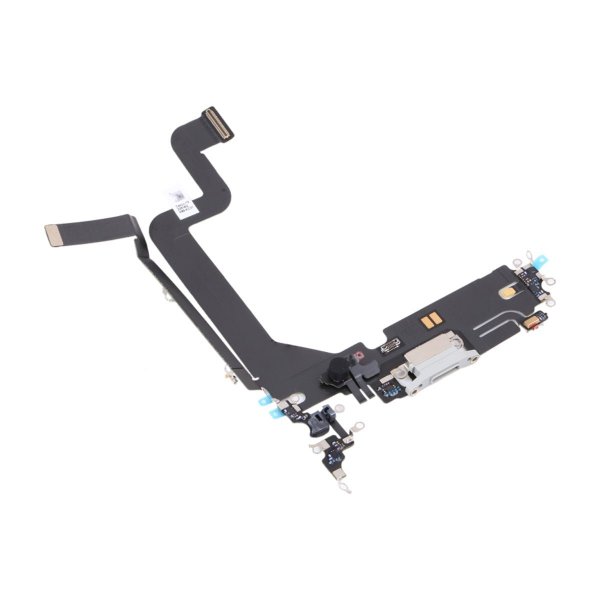 iPhone 14 Pro Ladekontakt med Flexkabel Original - Hvid