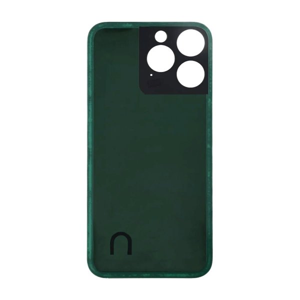 iPhone 14 Pro Max Bagsideglas med Selvklæbende tape - Hvid