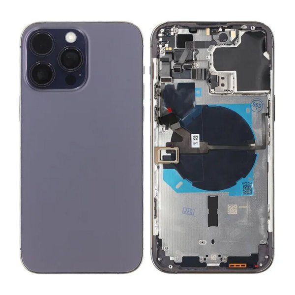 iPhone 14 Pro Max Bagside med Komplet Ramme OEM - Lilla