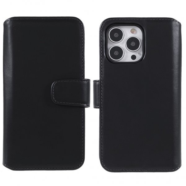 Nordic Covers iPhone 14 Pro Max Etui Essential Læder Raven Black