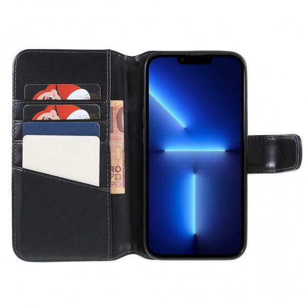 Nordic Covers iPhone 14 Pro Max Etui Essential Læder Raven Black