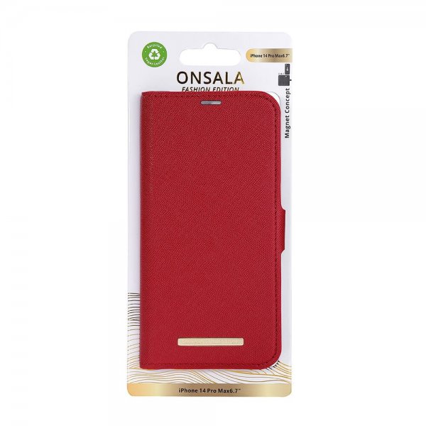 Onsala iPhone 14 Pro Max Cover Fashion Edition Aftageligt Cover Rød