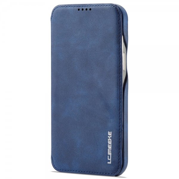 Lc.Imeeke iPhone 14 Pro Max Flip Cover Blå