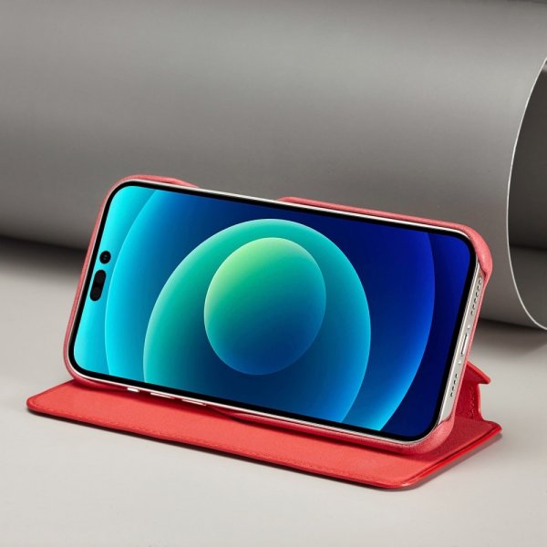 Lc.Imeeke iPhone 14 Pro Max Cover Flip Rød