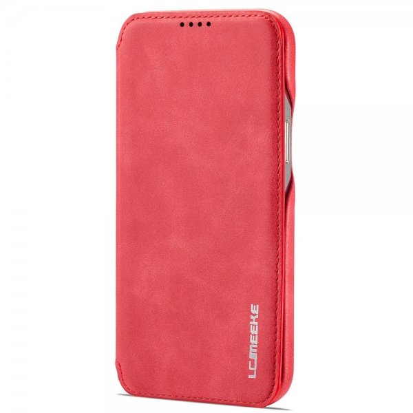 Lc.Imeeke iPhone 14 Pro Max Cover Flip Rød