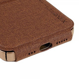 X-Level iPhone 14 Pro Max Etui Journey Series Brun