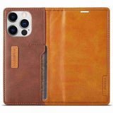 Lc.Imeeke iPhone 14 Pro Max Cover Kortlomme Udvendig Brun