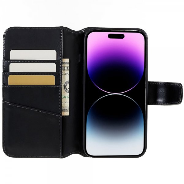 Nordic Covers iPhone 14 Pro Max Etui MagLeather Raven Black