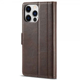 Lc.Imeeke iPhone 14 Pro Max Cover med Kortlomme Brun