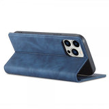 Lc.Imeeke iPhone 14 Pro Max Cover med Kortlomme Flip Blå