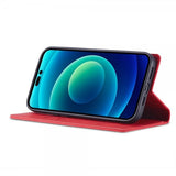 Lc.Imeeke iPhone 14 Pro Max Cover med Kortlomme Flip Rød