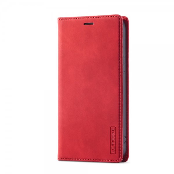 Lc.Imeeke iPhone 14 Pro Max Cover med Kortlomme Flip Rød