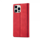 Lc.Imeeke iPhone 14 Pro Max Cover med Kortlomme Flip Rød
