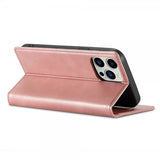 Lc.Imeeke iPhone 14 Pro Max Cover med Kortlomme Flip Rosa