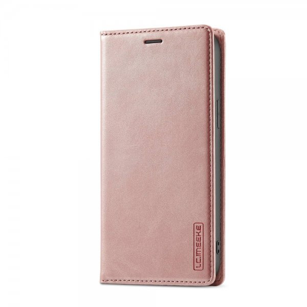 Lc.Imeeke iPhone 14 Pro Max Cover med Kortlomme Flip Rosa